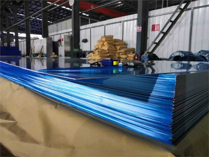 Aluminum sheet for corrugated roof panel