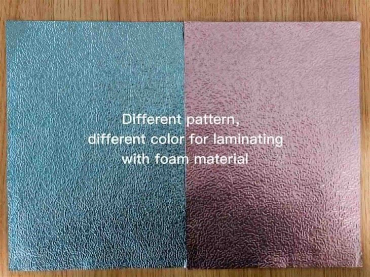 Different pattern and different color for laminating with foam material